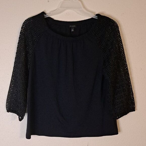 Talbots black off the shoulder blouse size medium - Picture 1 of 7